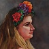 portrait Flowers in her hair